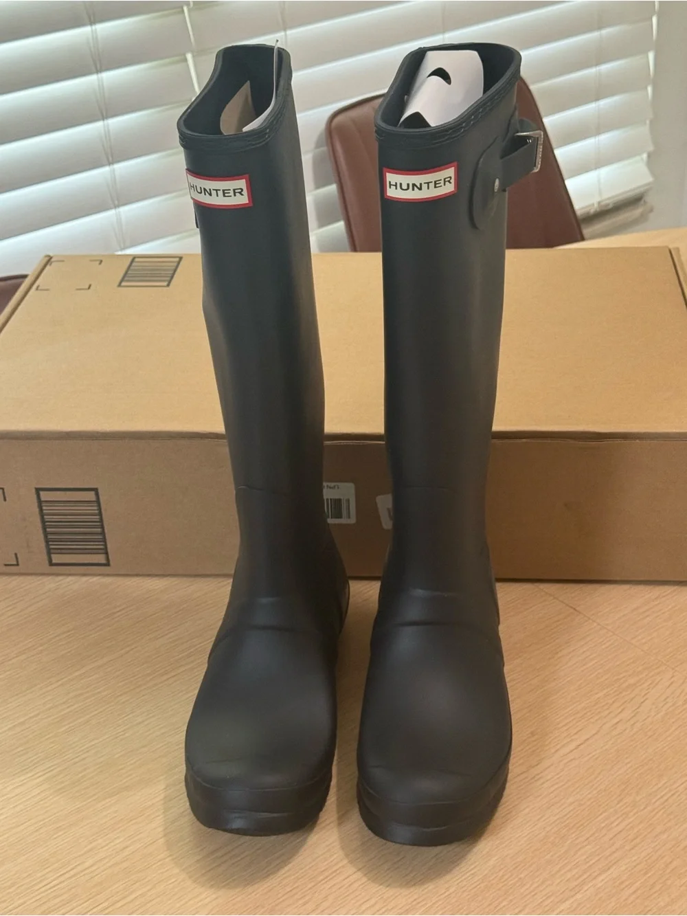 Hunter Matte Black Tall Waterproof Boots